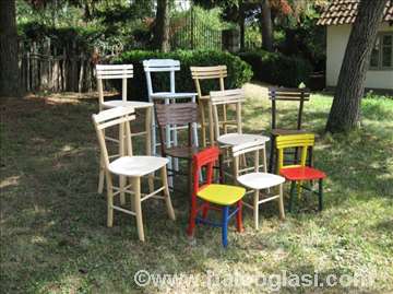 Etno drvene stolice za restorane