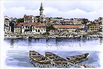 Akvarel - grafike, motivi starog Beograda