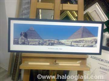 Piramide, panorama, uramljen foto na platnu