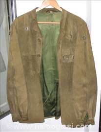 Zelena kožna jakna