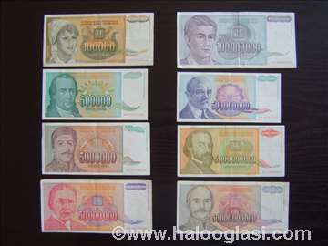 Novčanice iz doba inflacije 1993. godina