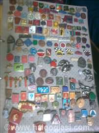 Značke, oko 900 komada, period od1970-2000