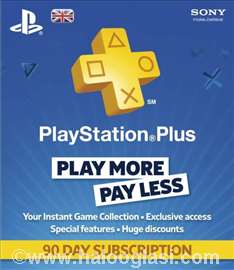 PlayStation Plus 90 days PS3 Sony