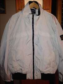 Muška bež jakna sa crnim renderom vel 50, XL 