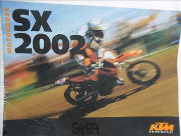 Prospekt KTM SX 2002, engleski, A 4 format