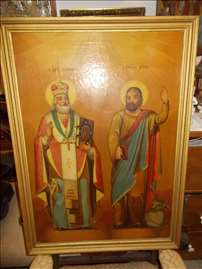 Ikona - Sv. Nikola i Sv. Luka