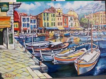 Na doku slika, ulje na platnu