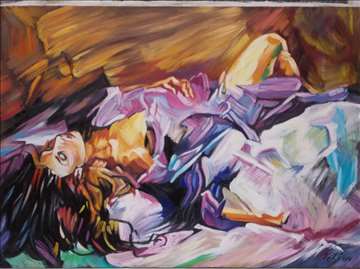 Snoviđenje 4 slika, ulje na platnu