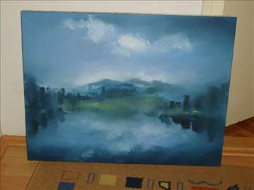Slika "Pejzaž u izmaglici" 50 x 60 cm