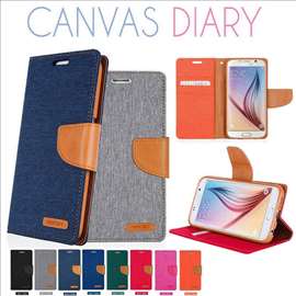 Futrole za note 5 Mercury canvas pink