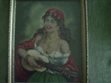 Ciganka sa gitarom - goblen 