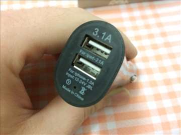 Autopunjač sa dva USB od 2.1A i 3.1A