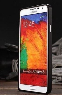 Samsung Note 3 Bumper Aluminium crni