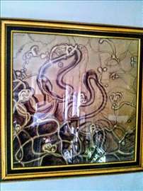 Dušanka Trkulja, batik na sirovoj svili 