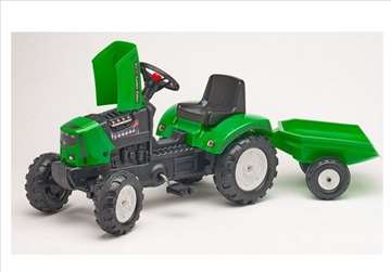 Falk Toys traktor na pedale sa prikolicom 2031a