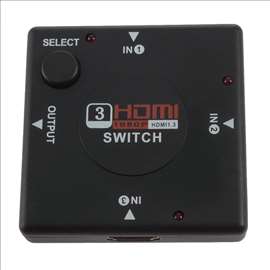 HDMI razdelnik , splitter sa 3 na 1 , 3/1 , 3 port