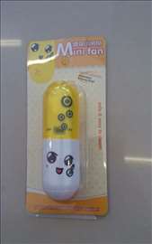 Ručni mini ventilator žuti