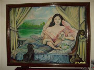 Starija slika ulje na platnu 1,95 m X 1,50 m