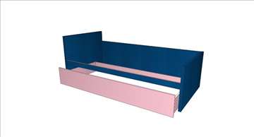 Krevet metalna podkonstrukcija sa pomoćnim ležajem