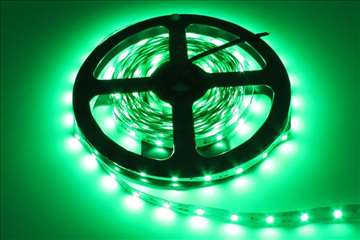 Zelena LED traka, 5 metara, 12v - novo