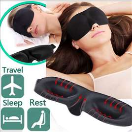 U 3D dizajnu maska/povez za oci za spavanje sa čep