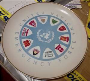 Zidni tanjir UNEF-a iz prve misije na Sinaju