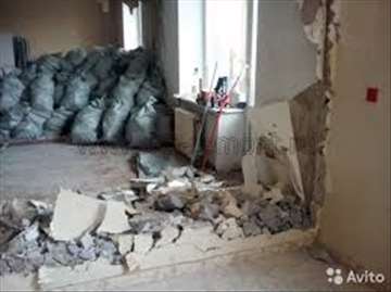 Rušenje,izbijanje zidova,skidanje keramike,podova