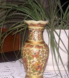 Starinska ručno oslikana vaza visine 21 cm
