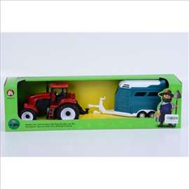 Traktor sa prikolicom, igračka za decu