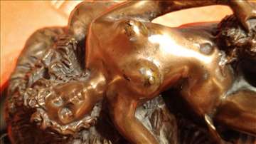 Lesbo sculpture erotic bronze 