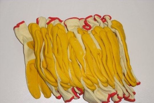Rukavice radne žute 12 pari