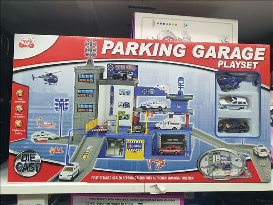 Policijska parking garaža set 