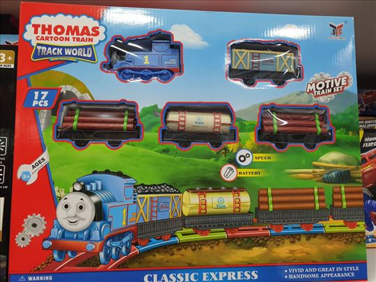 Thomas set lokomotiva i četiri vagona 