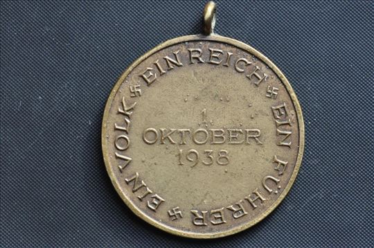 Nemacka medalja 1 Oktobar 1938