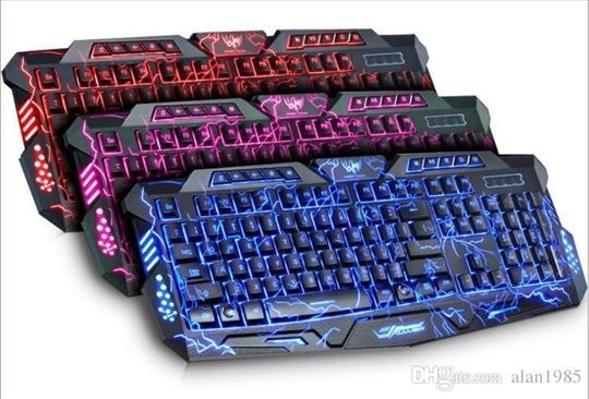 Gejmerska tastatura, svetleća, 3 boje