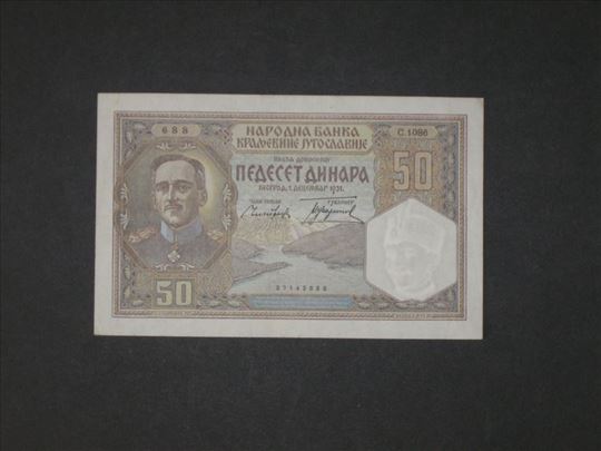 50 dinara 1931