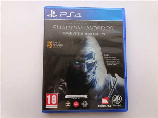 Middle Earth Shadow Of Mordor GOTY igrica za PS4