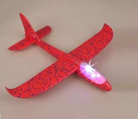 Avion od stiropora sa LED svetlima - 48cm