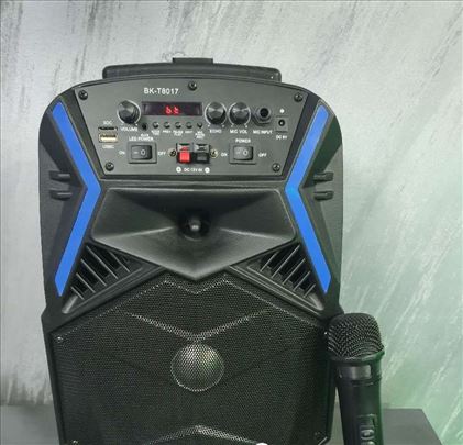 Bluetooth zvučnik karaoke + bežični mikrofon 