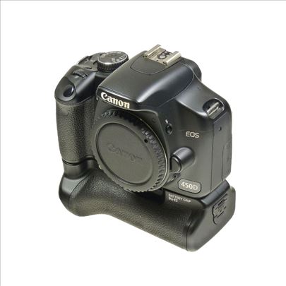 Canon 450D + Canon BG-E5 grip + Canon 18-55mm 