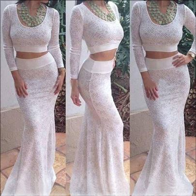 210) Prelep dvodelni čipkani komplet više boja