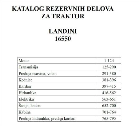 Landini 16550 - Katalog delova