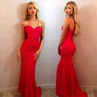 192) Crvena sirena push up haljina više boja
