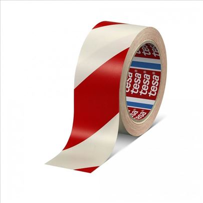 Lepljiva traka za pod crvena 50mm - 33m Tesa