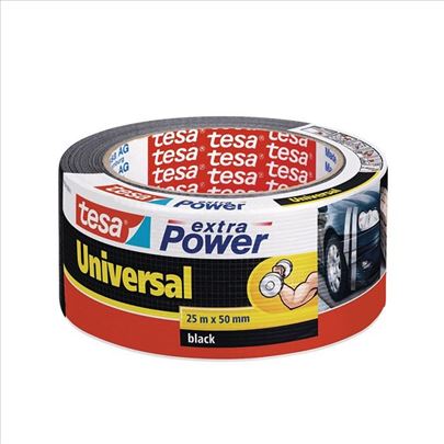 Lepljiva traka Extra Power crna 50mm - 25m Tesa
