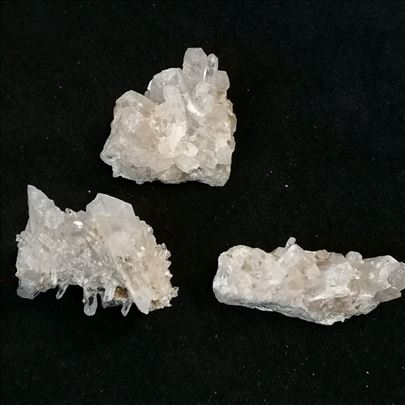 Kvarc / Gorski kristal mini klaster No 3 - 3 kom