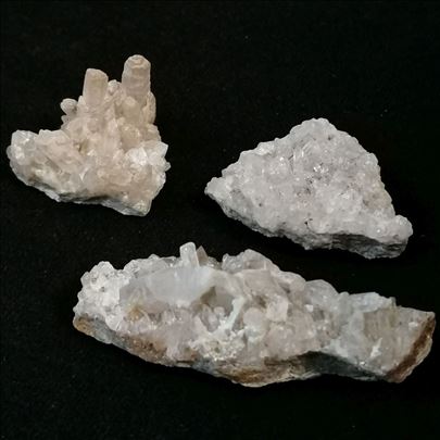 Kvarc / Gorski kristal mini klaster No 4 - 3 komad