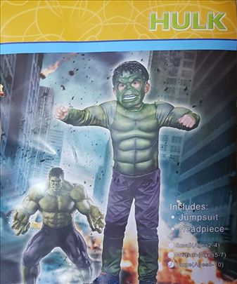 Kostim Hulk sa mišićima iz jednog dela sa mišićima