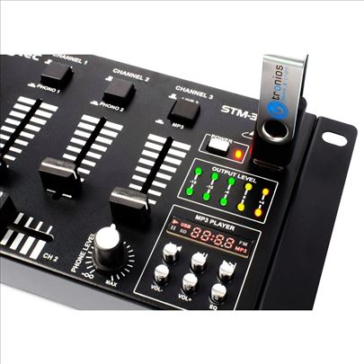 SkyTec STM 3020B 6-Channel Mixer USB MP3