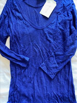 Zara lanena bluza kraljevsko plava